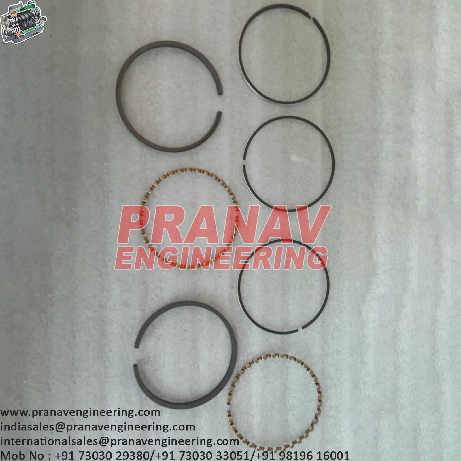 PISTON RING SET-30423537