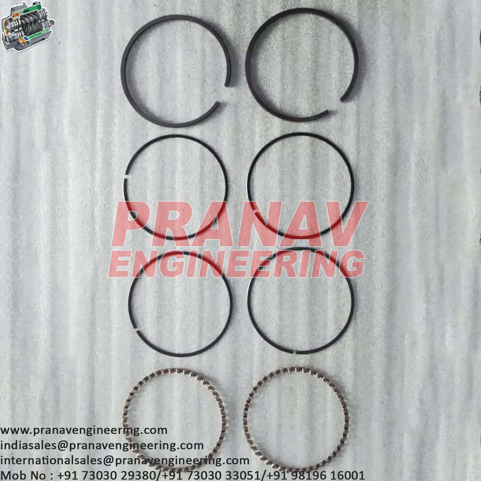 PISTON RING SET-30423610 - Image 2
