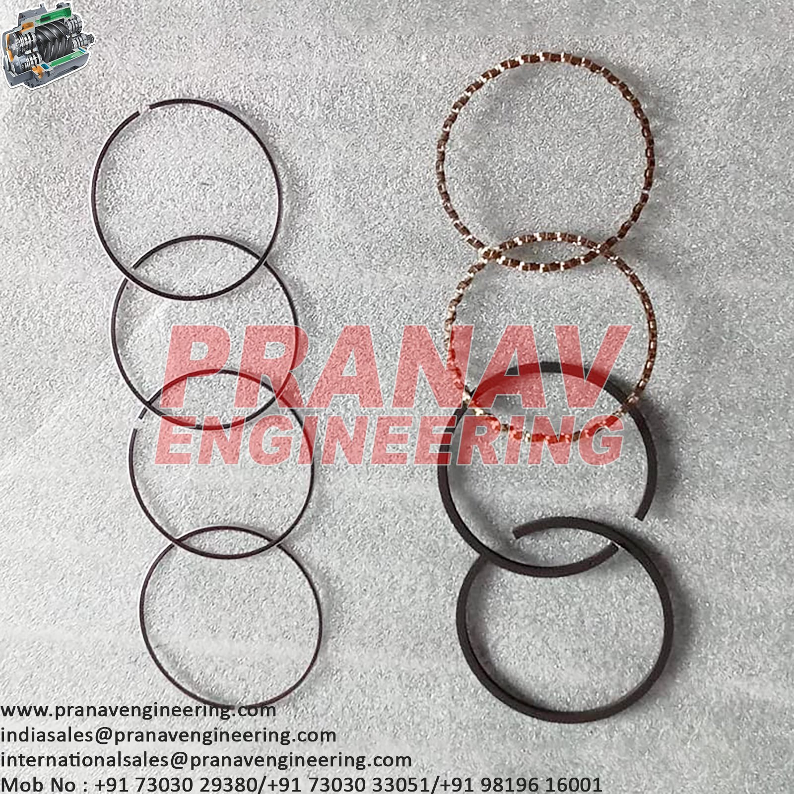 PISTON RING SET-32198335 - Image 2
