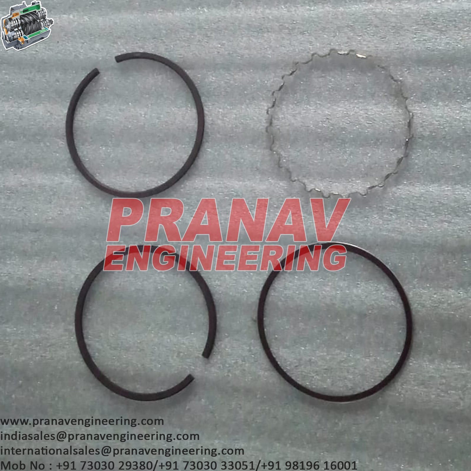 PISTON RING SET-32307910