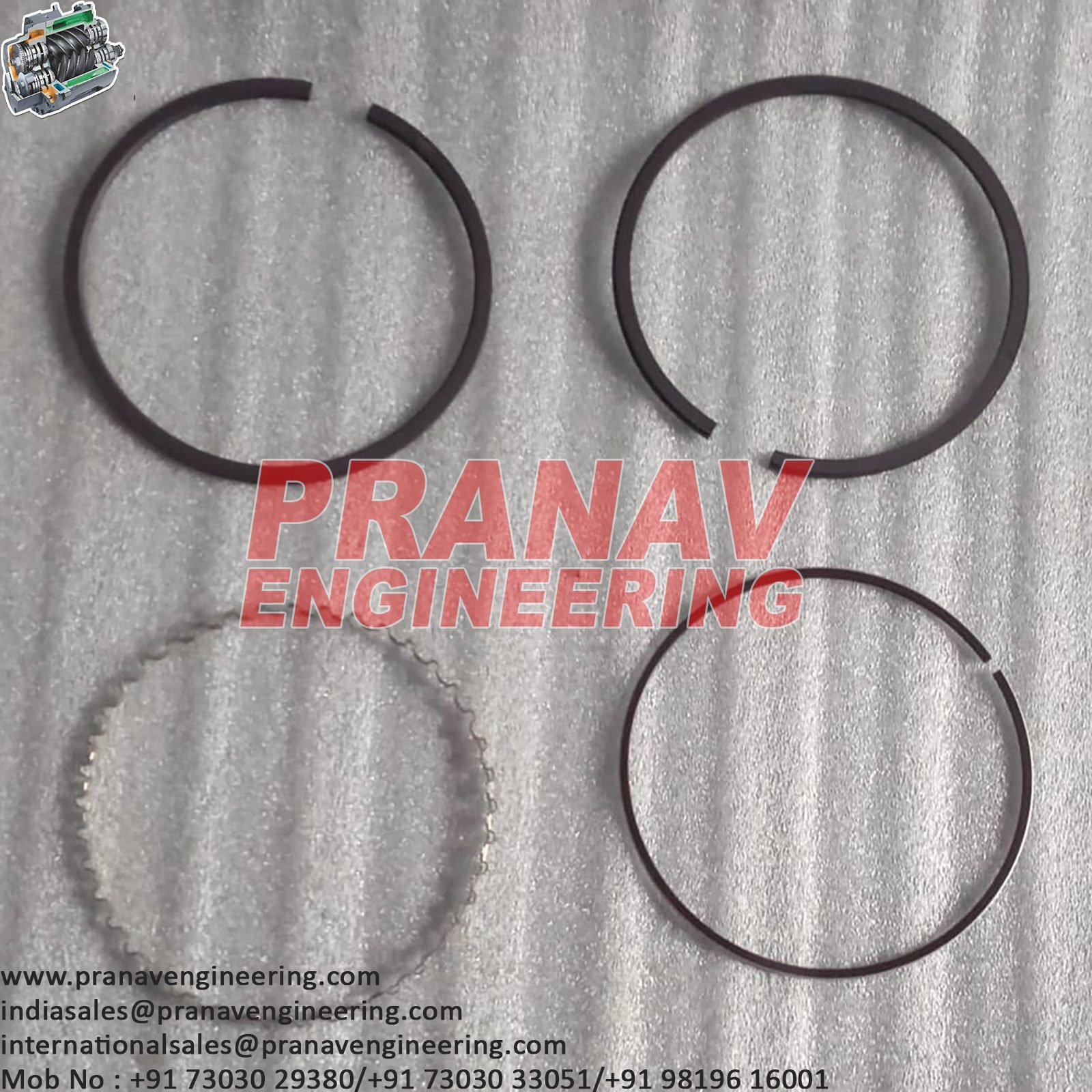 PISTON RING SET-32307928