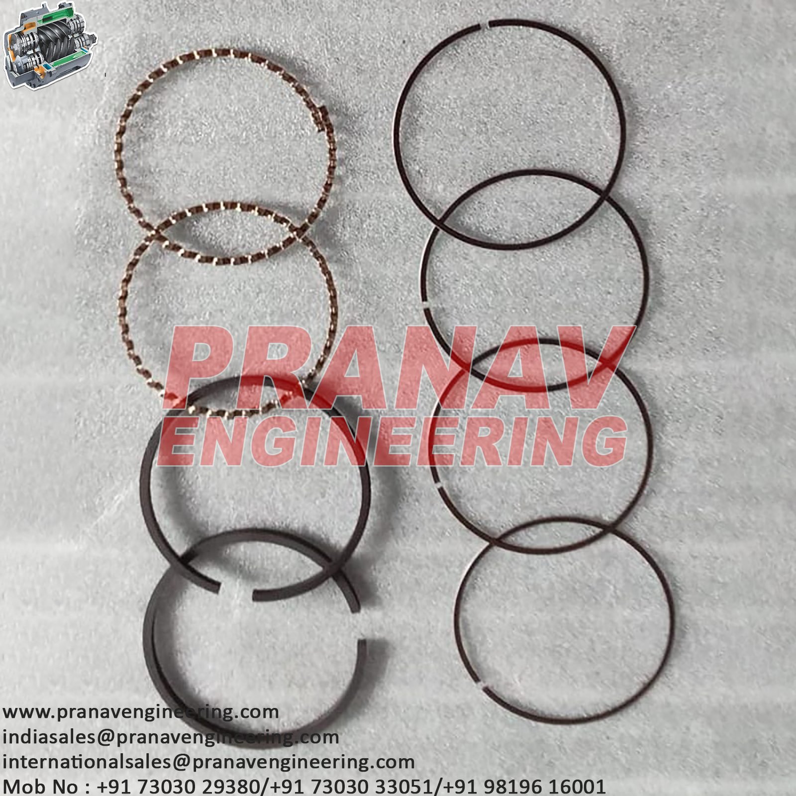 PISTON RING SET-32218182