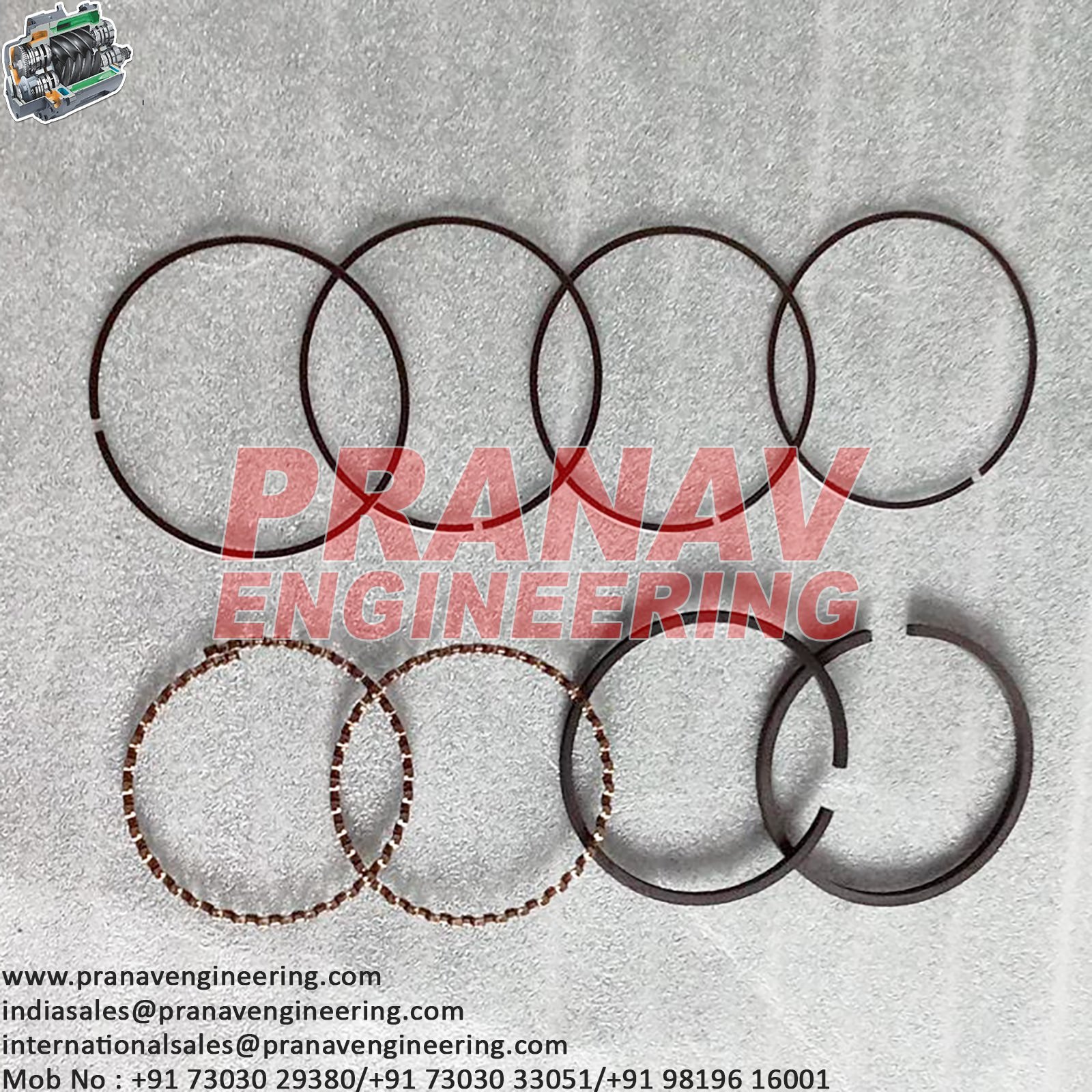 PISTON RING SET-32218182