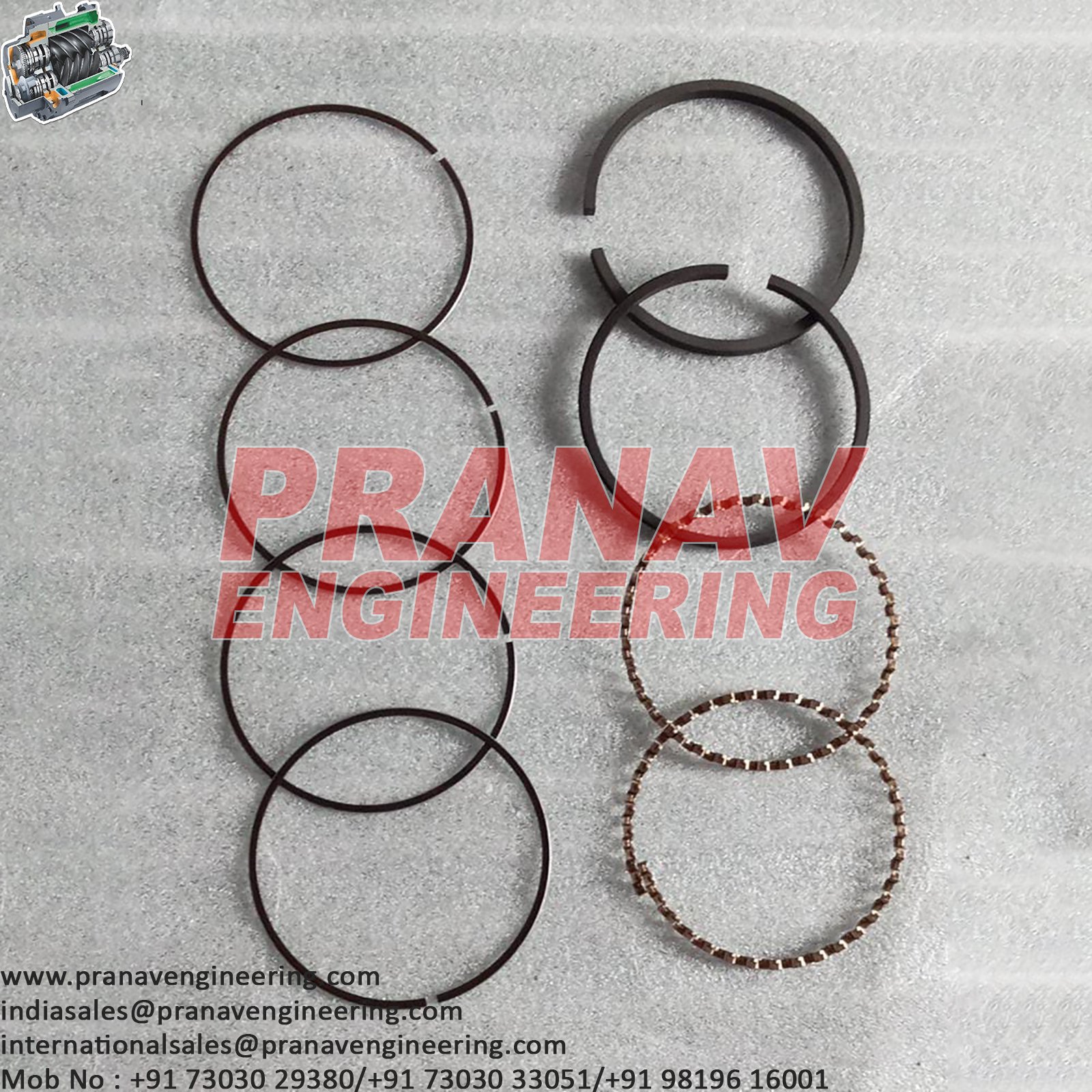 PISTON RING SET-32218182