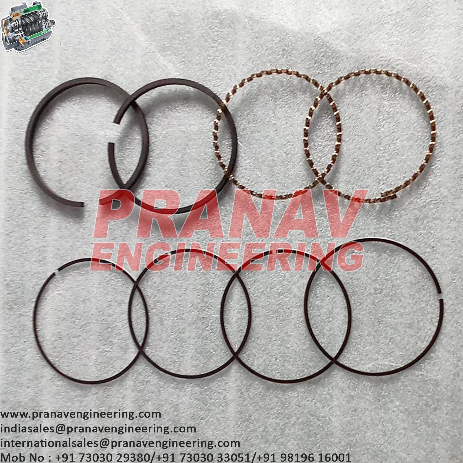 PISTON RING SET-32218182