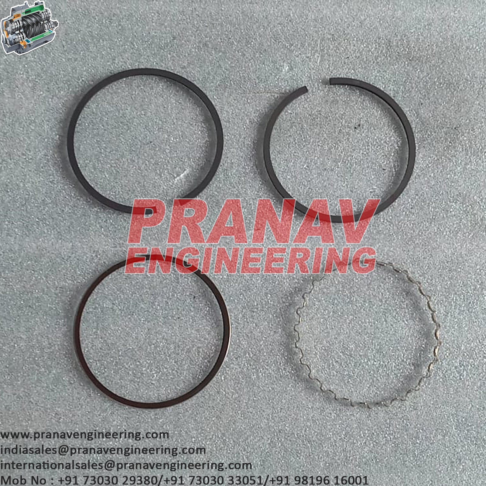 PISTON RING SET-32307092