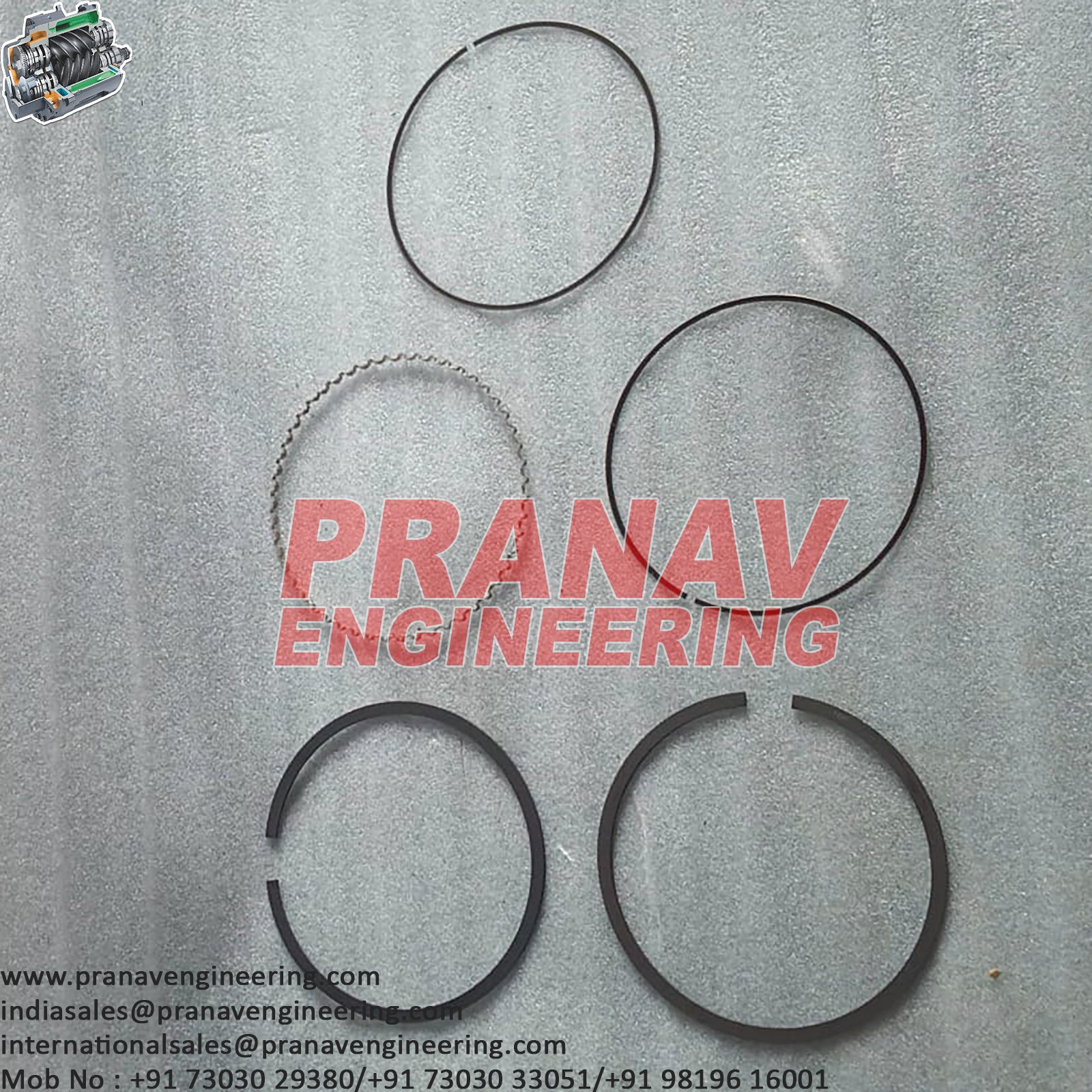 PISTON RING SET-32307100