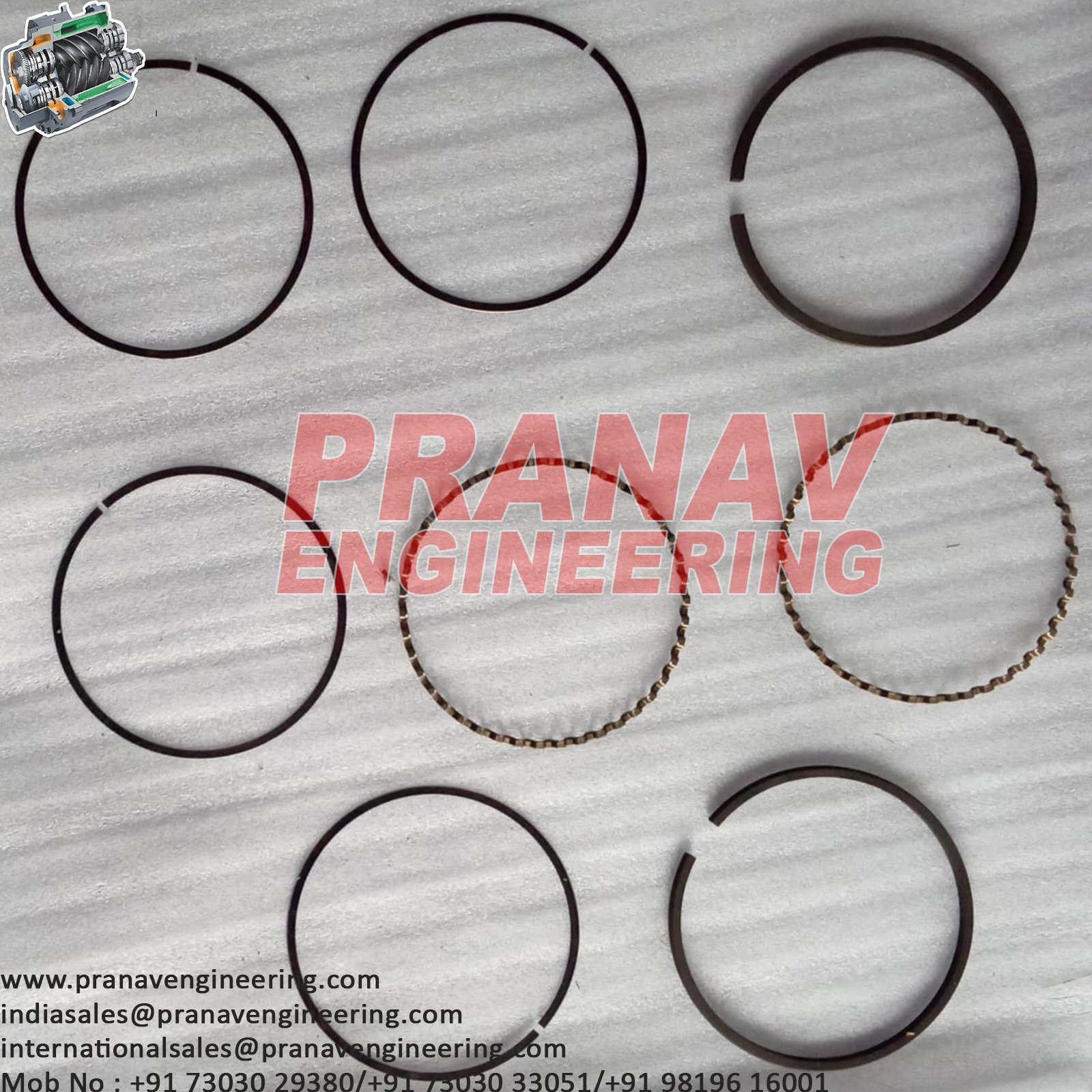 PISTON RING SET-W114364T3
