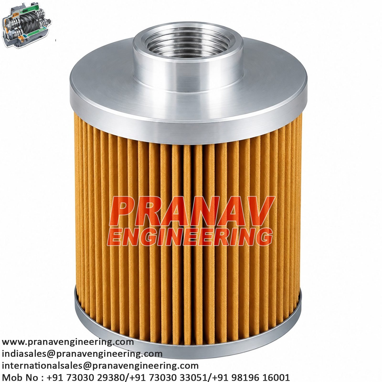 OIL FILTER WITHOUT FLANGE - B011104620003