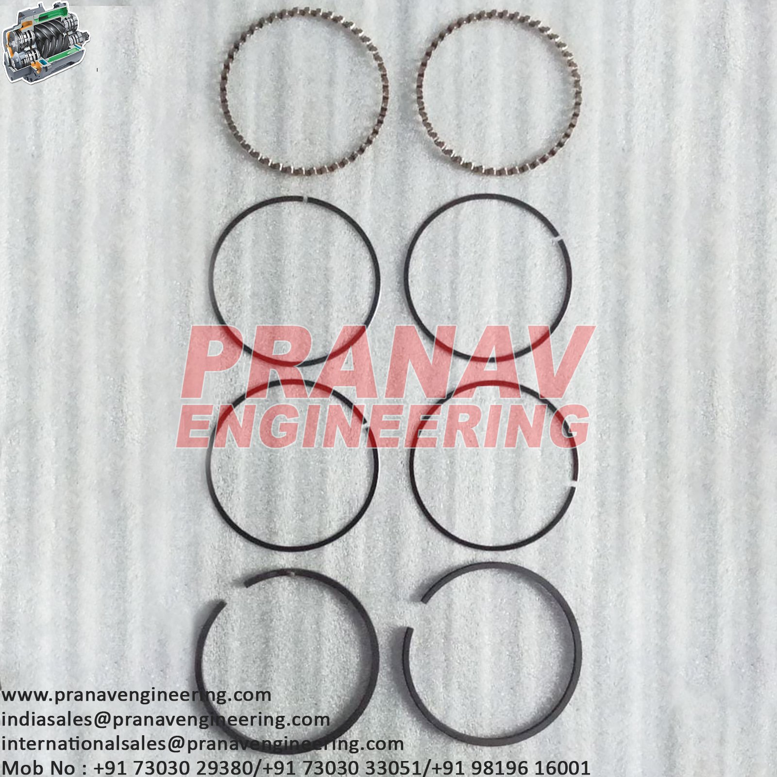 PISTON RING SET-X1457T16A